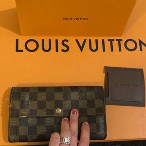 Louis Vuitton Damier Ebene Long Wallet